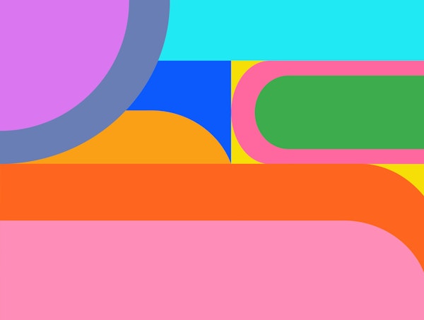 Colorful Modern Geometric Bright Shapes