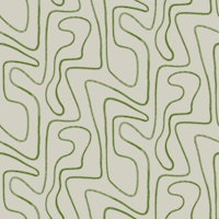 Abstract Lines in Green Hand Drawn Organic papiers peint