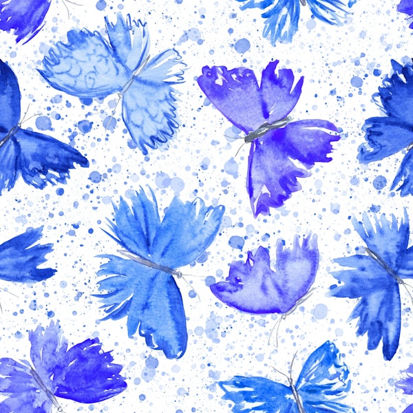 Splattered Watercolor Butterflies 2