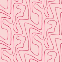 Abstract Modern Lines in Hot Pink Hand Drawn wallpaper