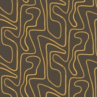Abstract Modern Lines in Yellow and Brown Geo papiers peint