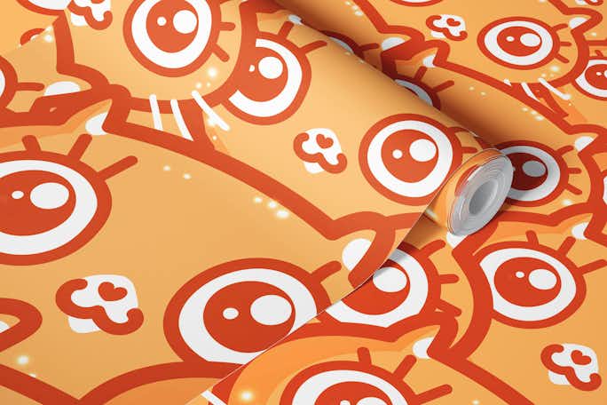 CatGalore - orangewallpaper roll