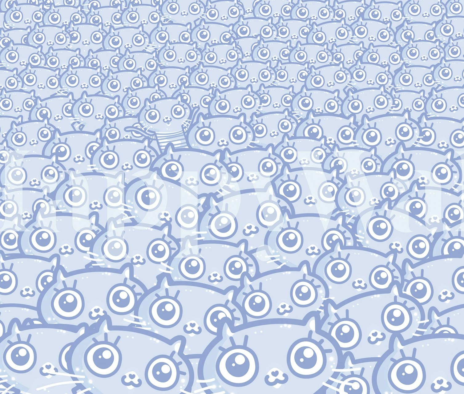 CatGalore baby-blue wallpaper design