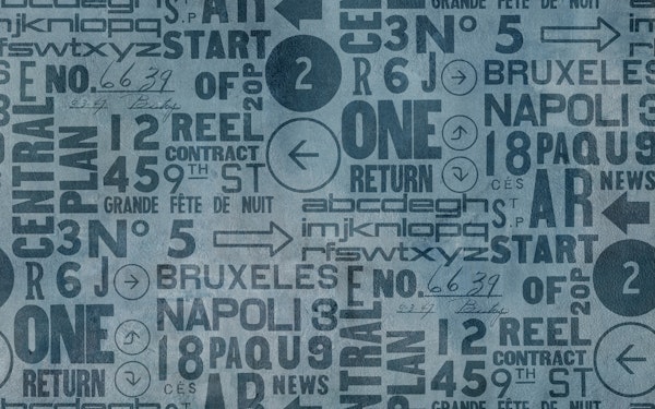 Urban Typography Teal