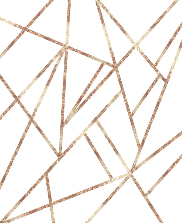 Classic White Rose Gold Geo 1