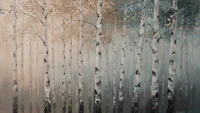 Birch Forest Wild Life carta da parati