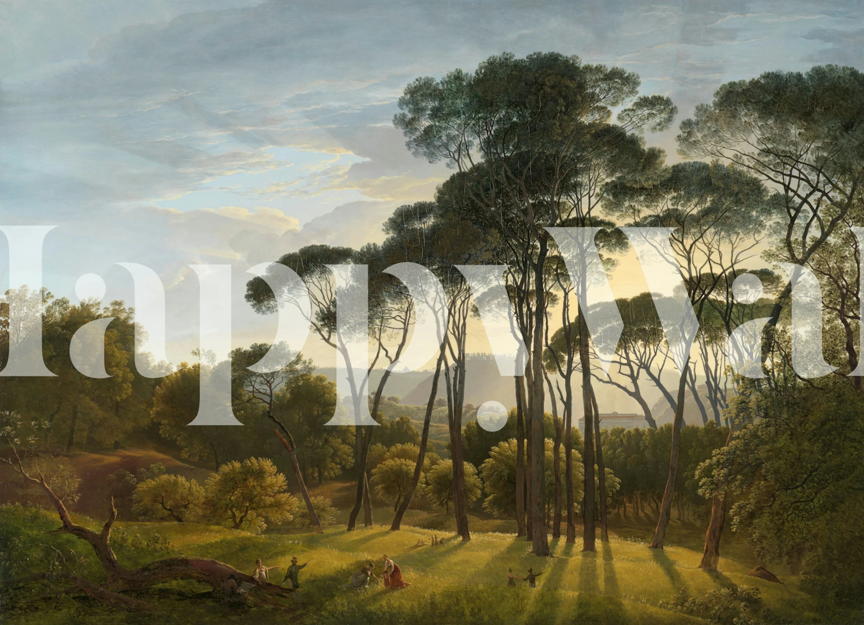 Tapeta Antique park a krajinné scenerie