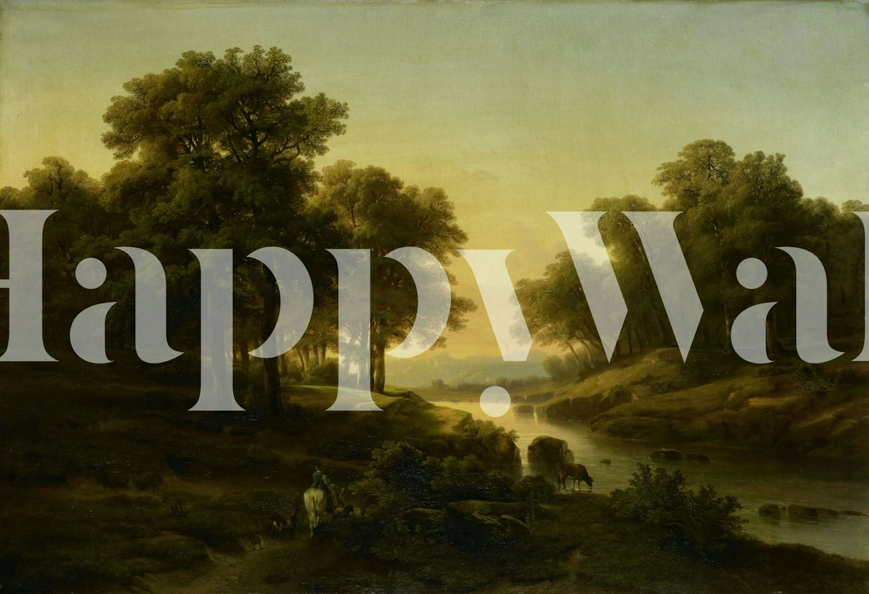 Antique Landscape Scenery wallpaper - Happywall