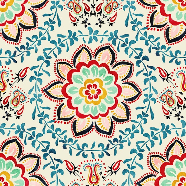 Floral Fiesta Suzani - medium