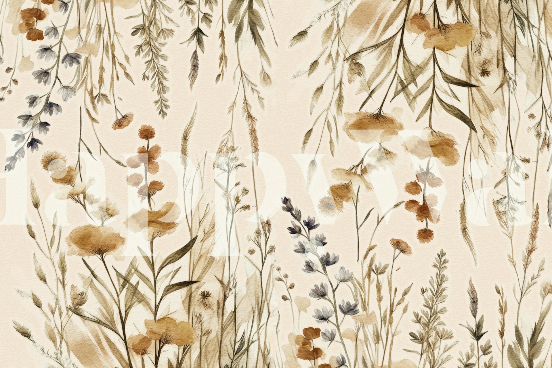 Σχέδιο ταπετσαρίας Japandi Wildflower Garden