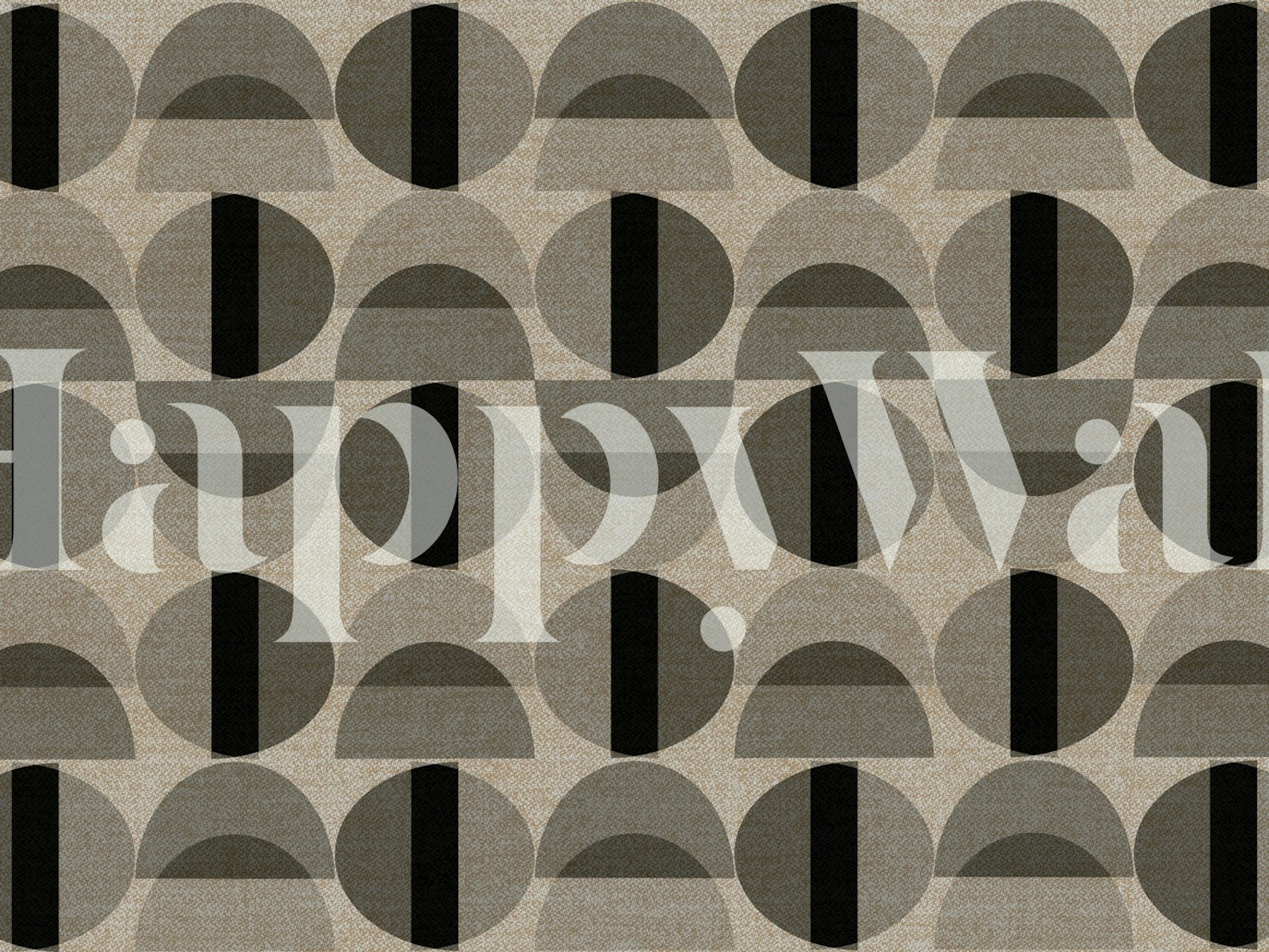 Mid Century Modern Style tapet i et rum