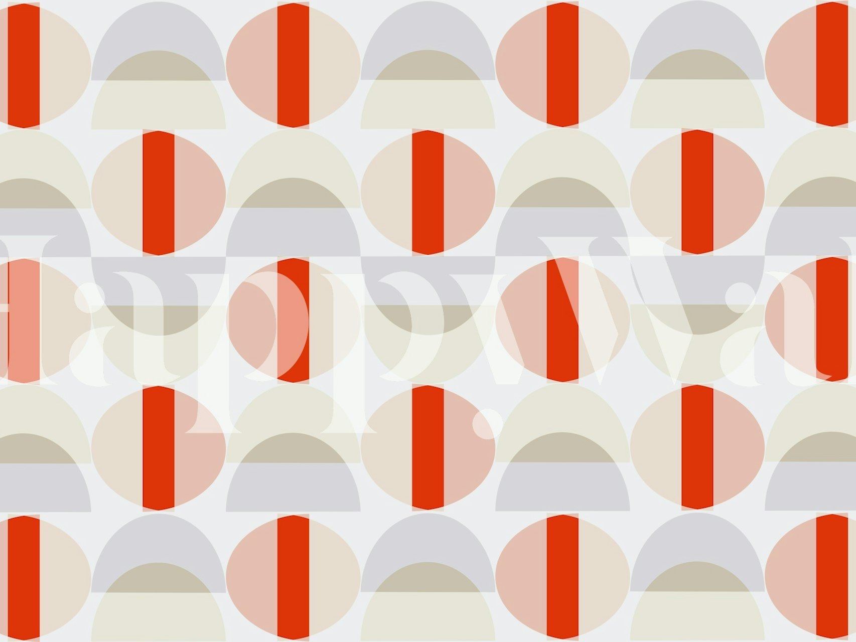 Dizajn tapeta Mid Century Style u sobi