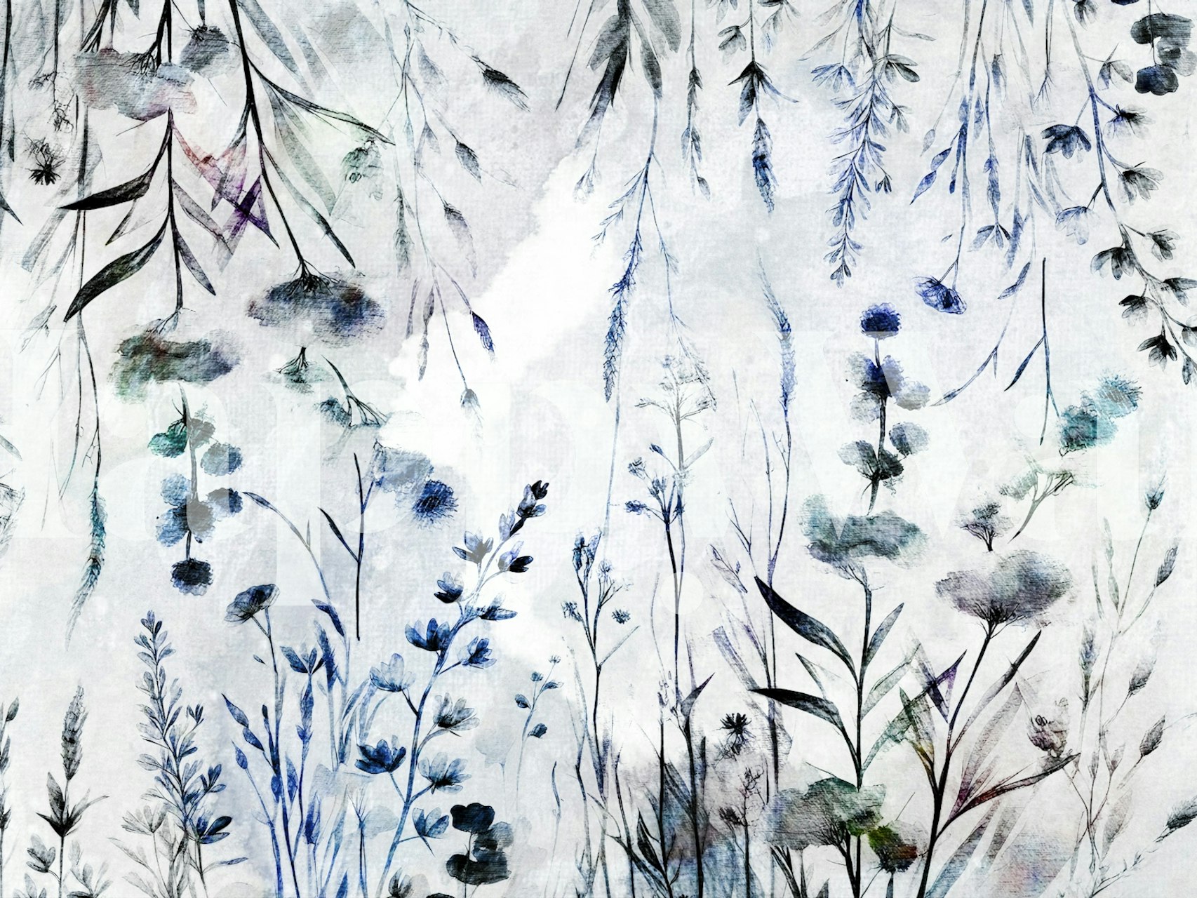 Wildflower Art ταπετσαρία σε ένα δωμάτιο