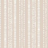 Boho stripe neutral sand tapet