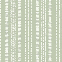 Boho stripe soft sage green tapet