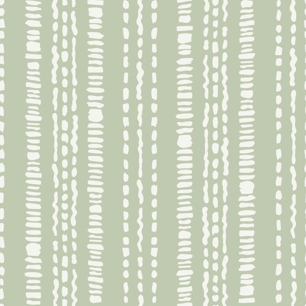 Boho stripe soft sage green