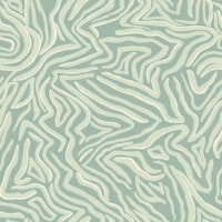 Serene Jungle Retreat - Tonal Safari Green tapete