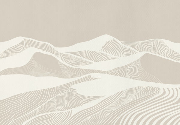 Vintage Mountains Line Art 06