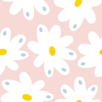 Happy Daisies - Crepe Pink tapete