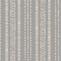 Boho stripe neutral grey beige tapet