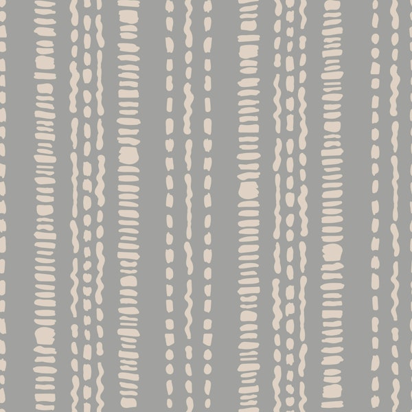 Boho stripe neutral grey beige