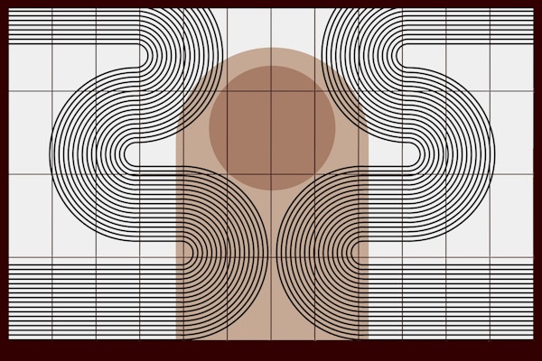 Mid-Century Arches Mosaic