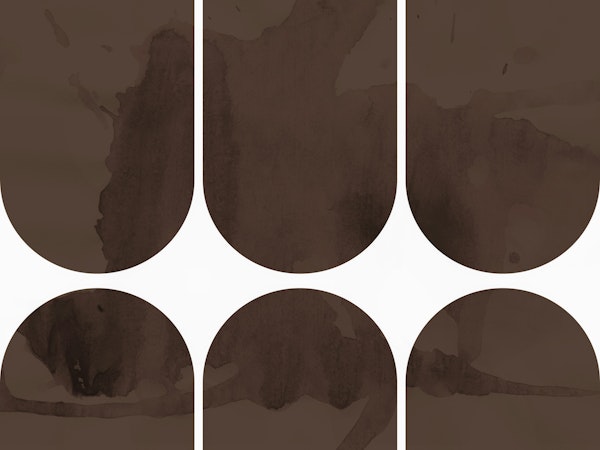 70s Brown Mid-Century Arches