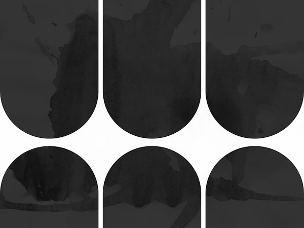 Black White Mid-Century Arches