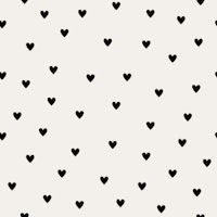 Valentine Heart Black tapete