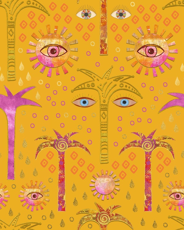 Surreal Oriental Mystic With Magic Eye