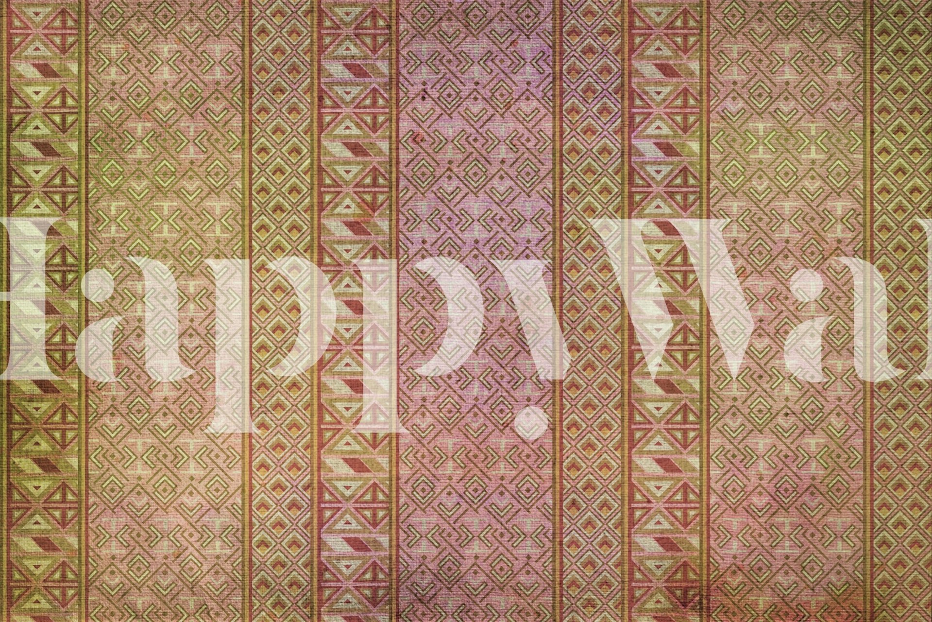 Antique Japanese Kimono Fabric ταπετσαρία σε ένα δωμάτιο