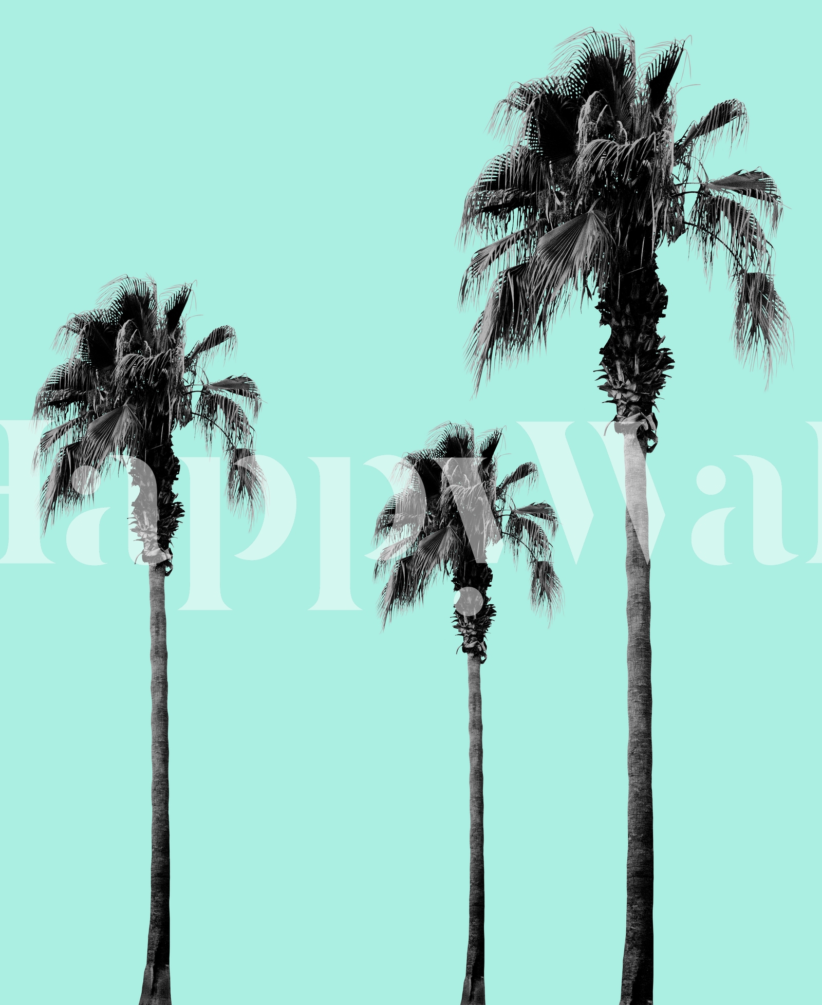 Boho Palm Trees Dream 1 tapet Fototapet Happywall