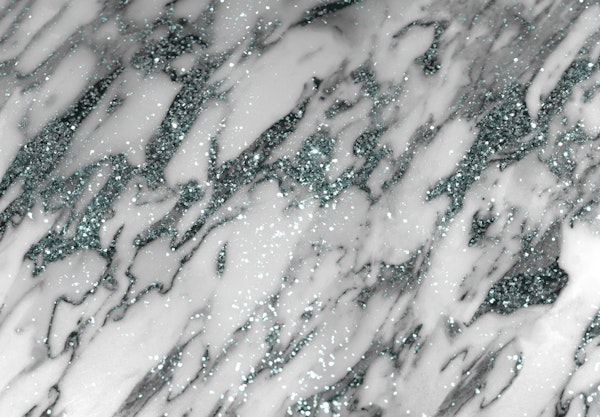 White Marble Light Blue 1