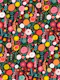 spring happy garden flower carpet – dark
