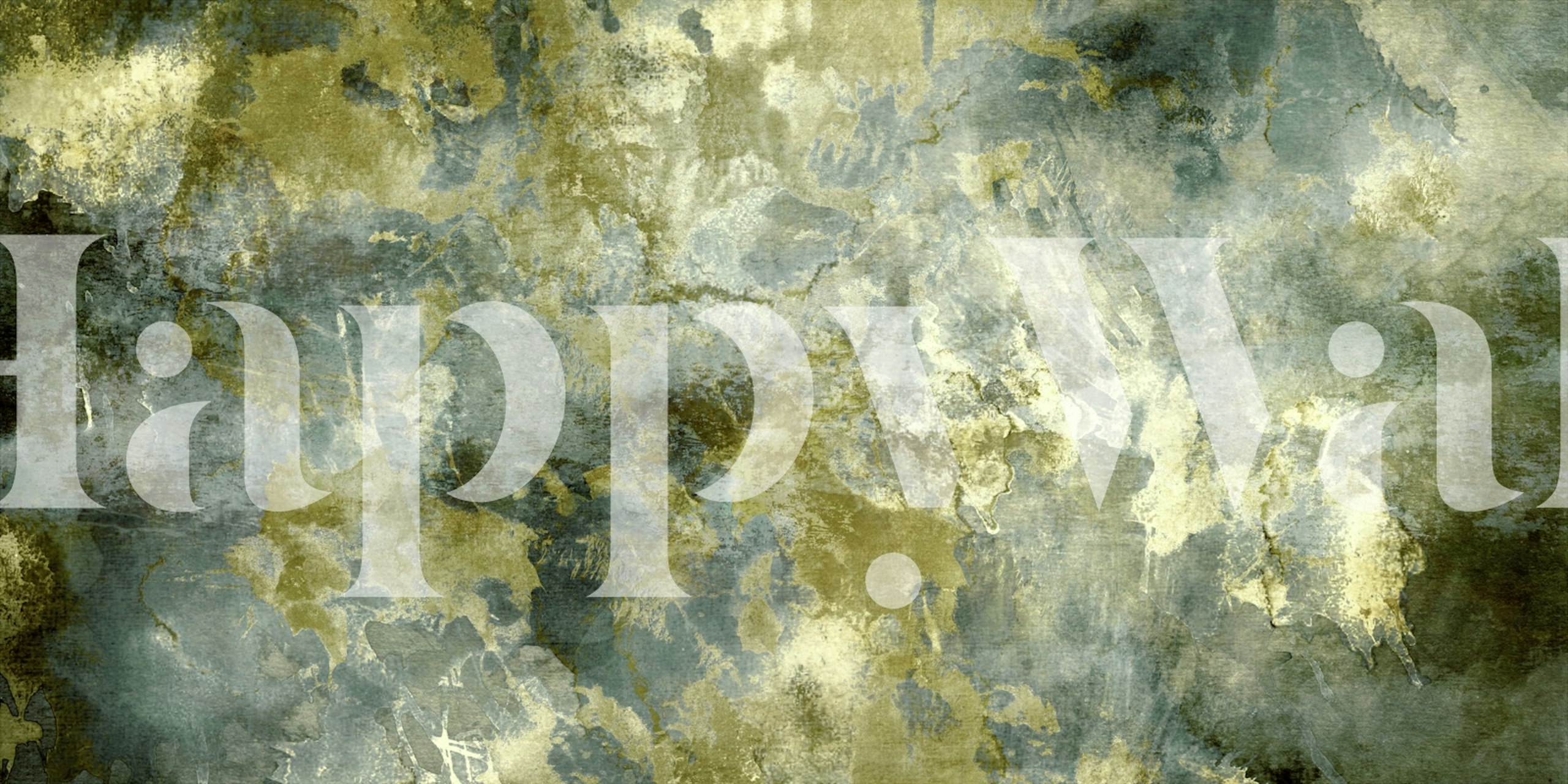  Papel de parede Moody Stone exibido em um quarto