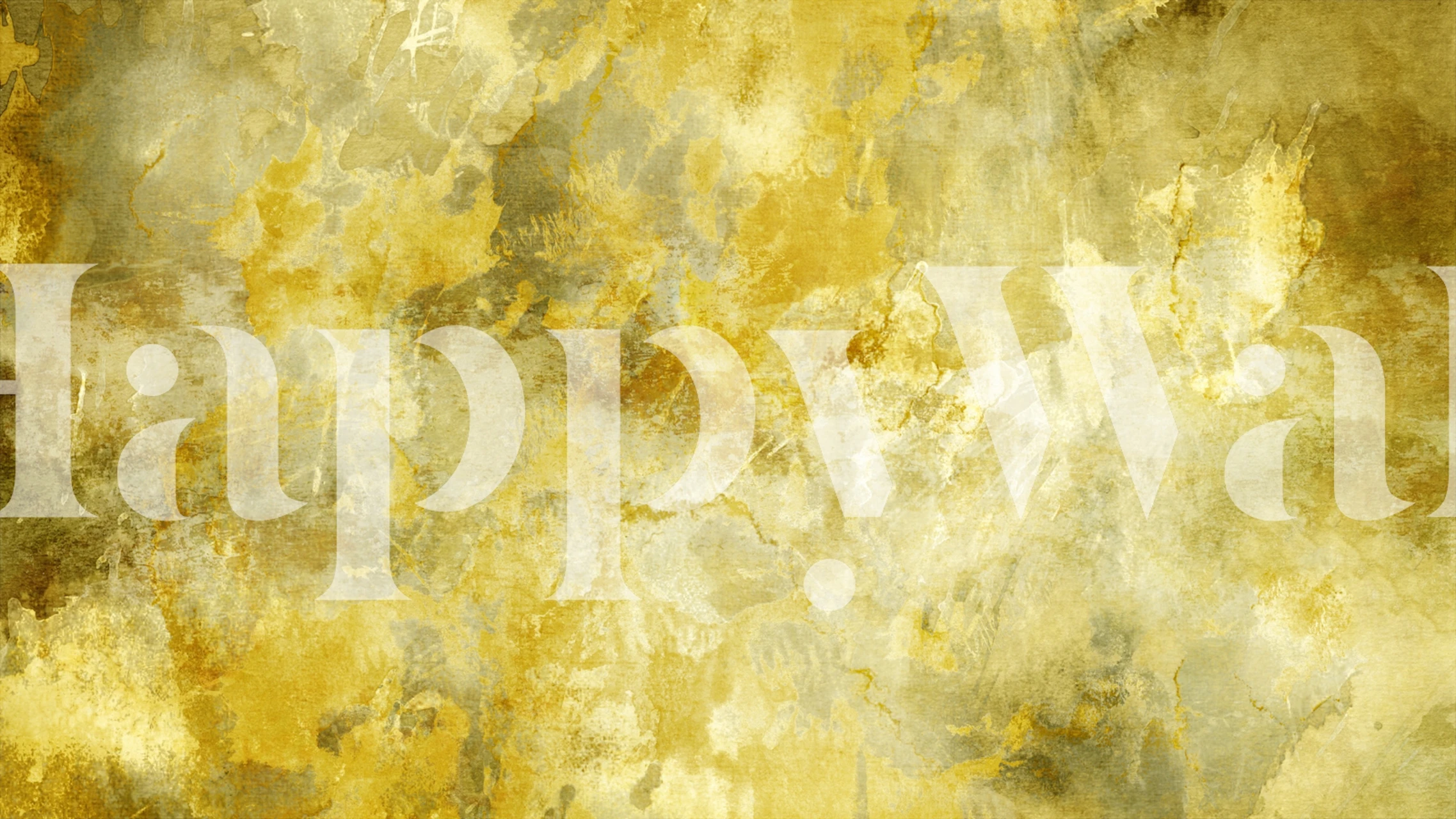 Fotomural textura piedra abstracta temperamental amarilla y dorada