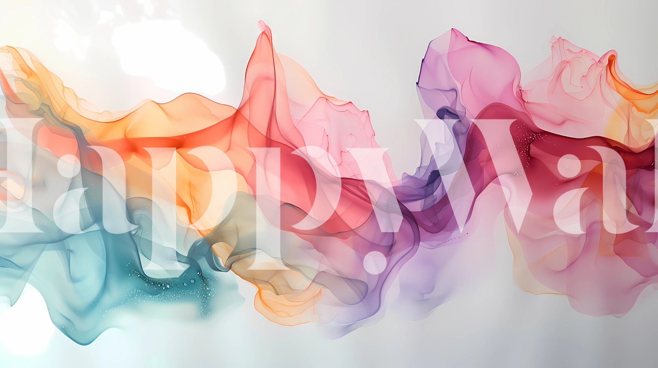 Fluid Paint 3 wallpaper design in a room