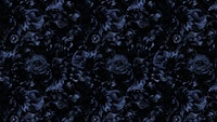 Opulent Blue And Black Baroque Flowers papiers peint