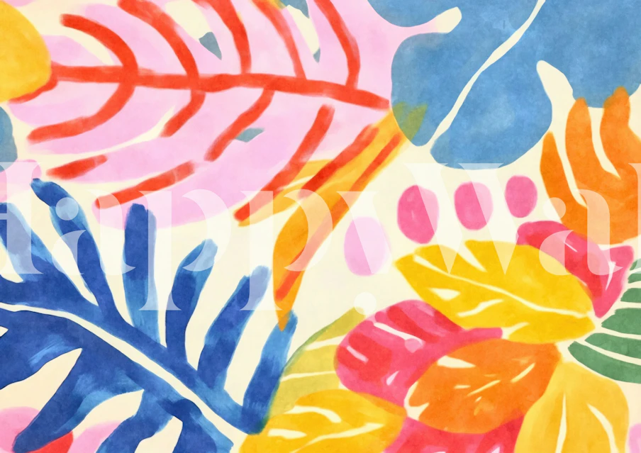 Fancy Botanical Henry Matisse Style design i et rum