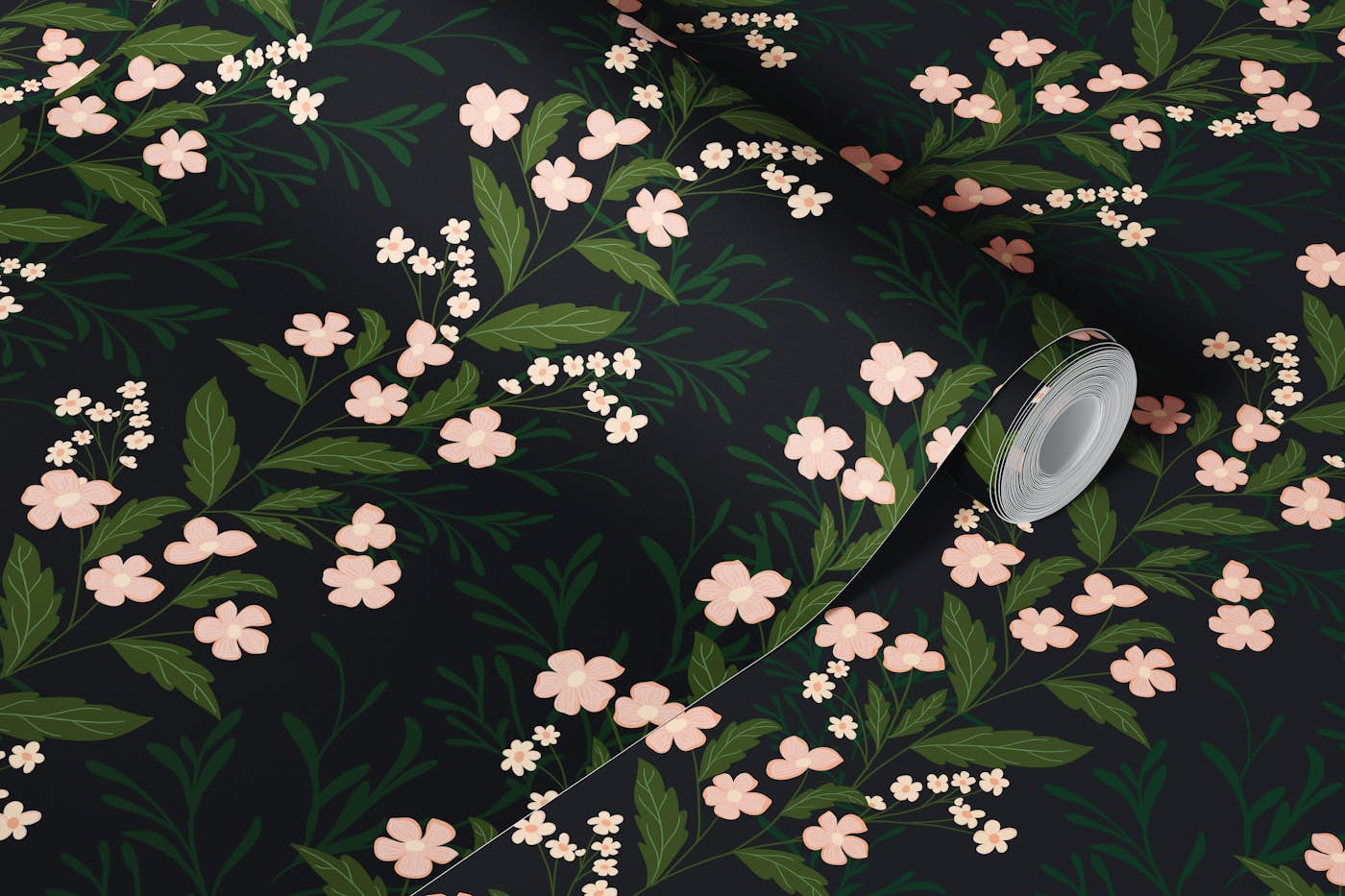 trailing wild florals wallpaper roll