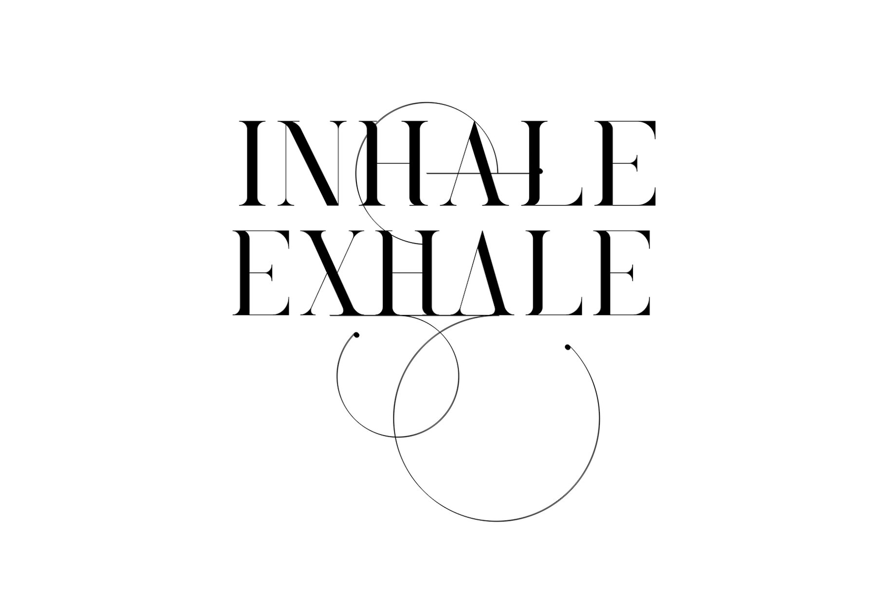 Inhale Exhale Wallpaper - Serene and Calming Wallpaper | Happywall