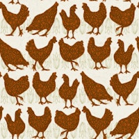 Red hens ταπετσαρία