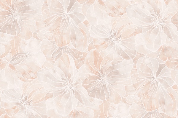 Warm minimalism Large flowers neutral beige