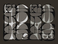 Earthy Bauhaus Geometry tapete