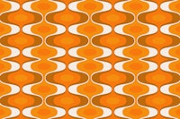 Retro 70s Groovy Geometry tapete