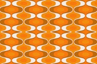 Retro 70s Groovy Geometry tapete