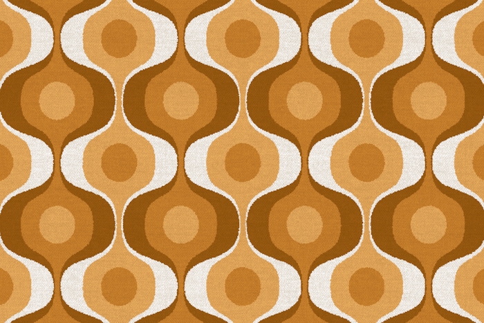 Fluffy 70s Retro Geometry - Happywall.com