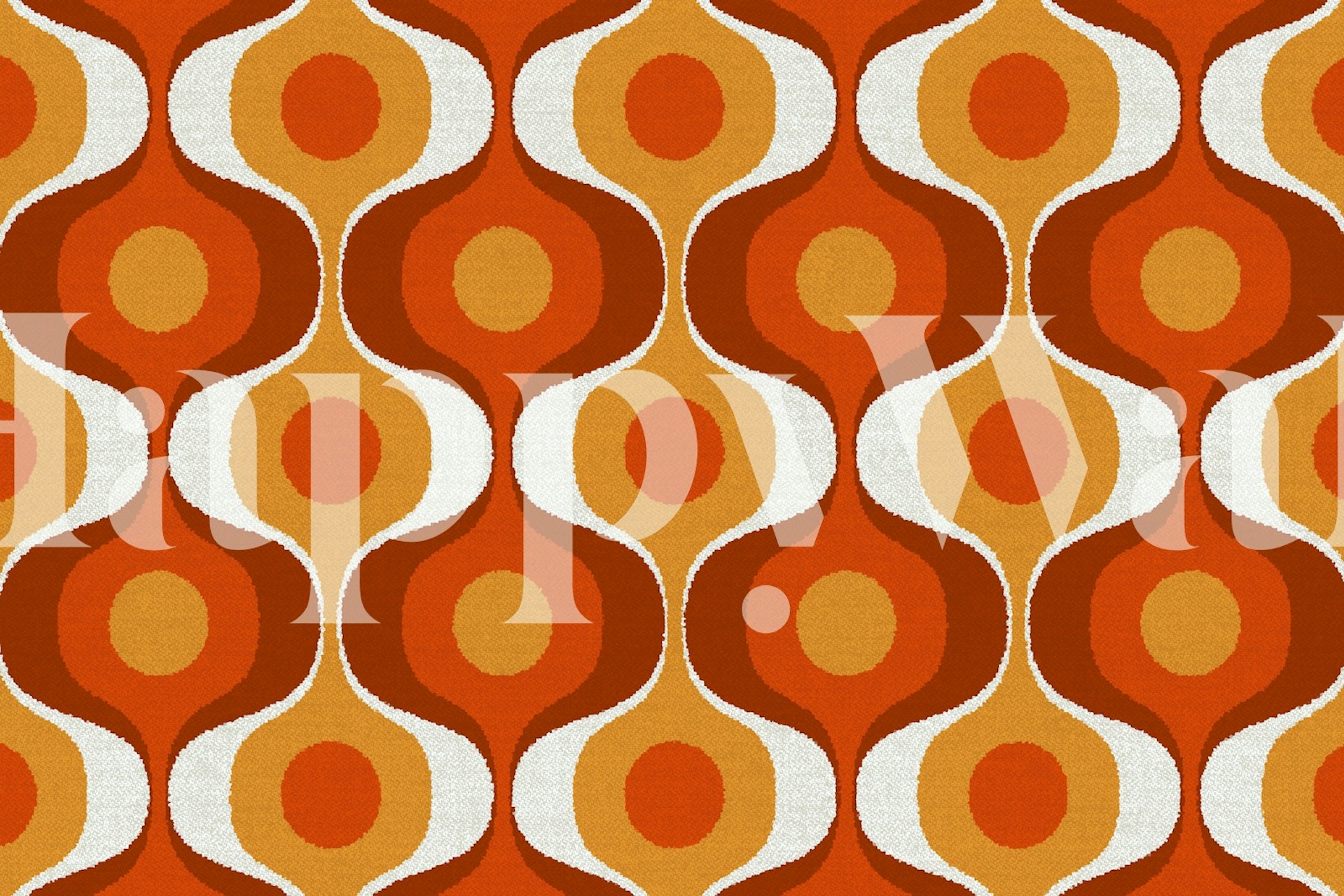 Fluffy 70s Groovy Retro wallpaper | Happywall