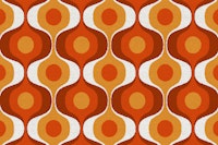 Fluffy 70s Groovy Retro papiers peint