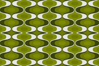 Retro 70s Vivid Green Groovy Fabric wallpaper